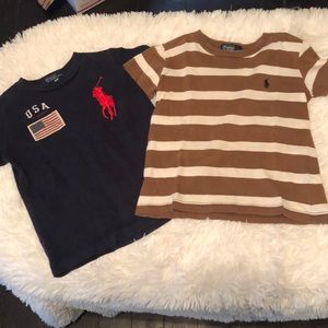 3T Boy’s POLO Ralph Lauren 2 Shirt Lot • ECU!